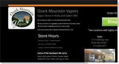 Desktop Screenshot of ozarkmountainvapors.com